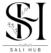 sali hub logo with the letter s and h