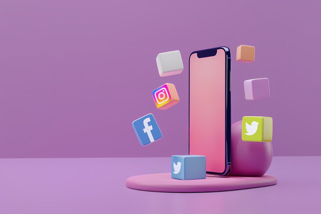 phone picture with facebook insta